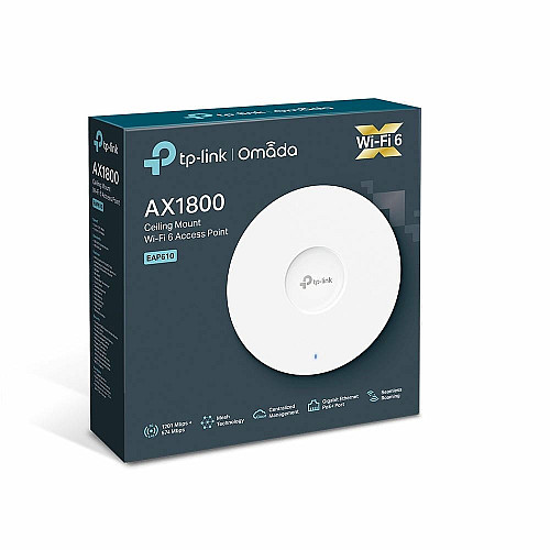 Точка доступа TP-LINK EAP610 AX1800, 1xGE LAN, PoE, Passive PoE