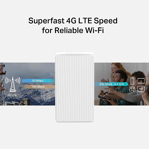 Маршрутизатор MERCUSYS MB112-4G N300, 4G/LTE, 1xFE LAN, 1xFE WAN