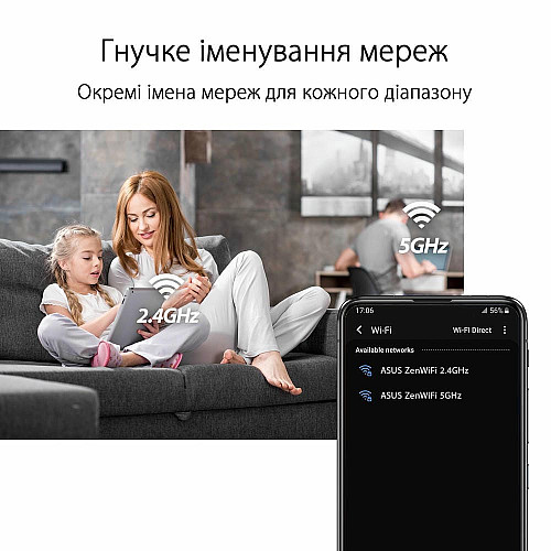 Система ASUS ZenWiFi XD4 PLUS AX1800, 1xGE LAN, 1xGE WAN, 2мод, черный