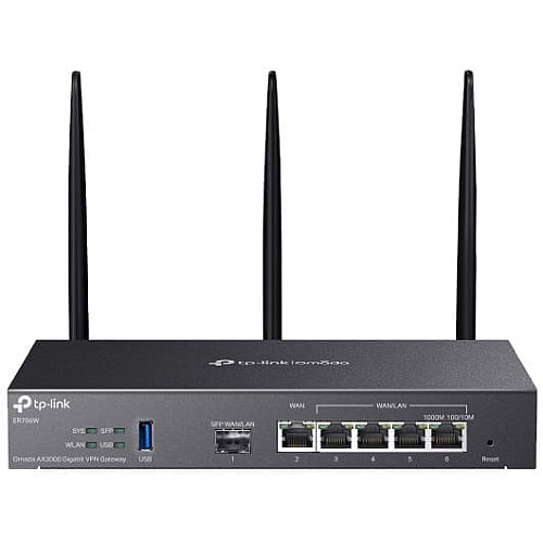 Мультисервисный маршрутизатор TP-LINK ER706W AX3000 4xGE LAN/WAN, 1xGE WAN, 1xSFP, 1xUSB3.0
