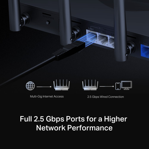 Маршрутизатор MERCUSYS MR47BE BE9300, 3x2.5GE LAN, 1x2.5GE WAN