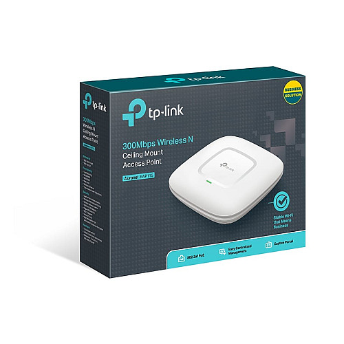Точка доступа TP-LINK EAP115 N300, 1хFE LAN, PoE