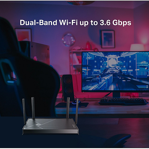 Маршрутизатор TP-LINK Archer BE230 BE3600, 3xGE LAN, 2.5xGE LAN, 2.5xGE WAN, 1xUSB3.0 MESH