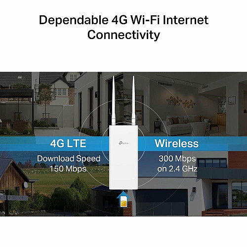 Зовнішній маршрутизатор TP-LINK TL-MR100 N300, 4G/LTE, 1xFE LAN/WAN