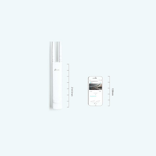 Точка доступу TP-LINK EAP113 OUTDOOR N300, 1хFE LAN, Passive PoE