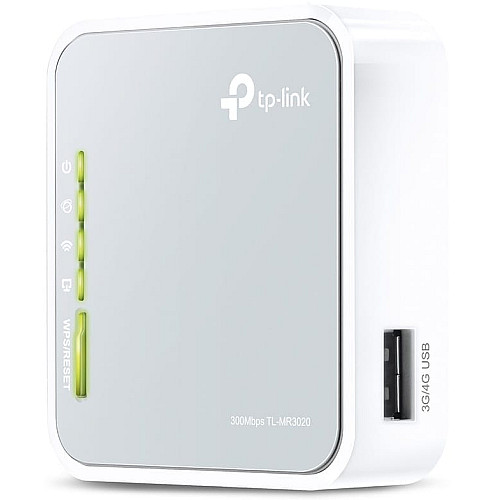 Маршрутизатор TP-LINK TL-MR3020 N300, 1xFE LAN/WAN, 1xUSB2.0 для 3G/4G/LTE