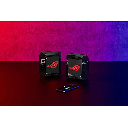 Система WiFi-Mesh ASUS ROG Rapture GT6 AX10000, 3xGE LAN, 1x2.5GE WAN, 1xUSB 3.2, 2мод, черный