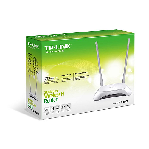 Маршрутизатор TP-LINK TL-WR840N N300, 4xFE LAN, 1xFE WAN