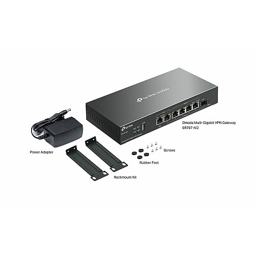 Мультисервисный Маршрутизатор TP-LINK ER707-M2, 1x2.5GE LAN, 1x2.5GE WAN/LAN, 4xGE LAN, 1xSFP WAN/LAN 1xUSB