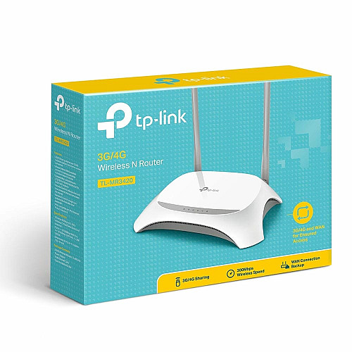 Маршрутизатор TP-LINK TL-MR3420 N300, 4xFE LAN, 1xFE WAN, 1xUSB2.0 для 3G/4G/LTE