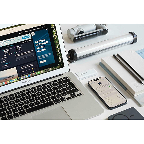 Мобільний маршрутизатор 2E PowerLink (MiFi-1 2024) LTE, Wi-Fi6, 1xUSB, 1xCRC9 білий