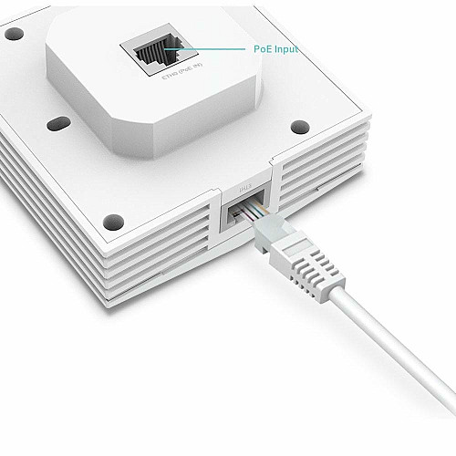 Точка доступа TP-LINK EAP650 WALL AX3000, 1xGE, 1xGE out, PoE