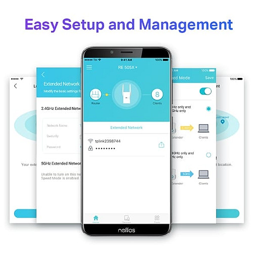 Розширювач покриття WiFi TP-LINK RE505X AX1500, 1хGE LAN, MESH