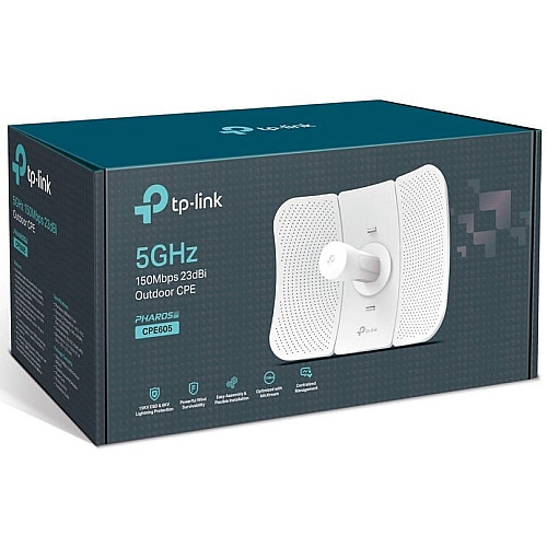 Точка доступа TP-LINK CPE605 N150 5ГГц 1xFE LAN, 23 дБи наруж. passive PoE