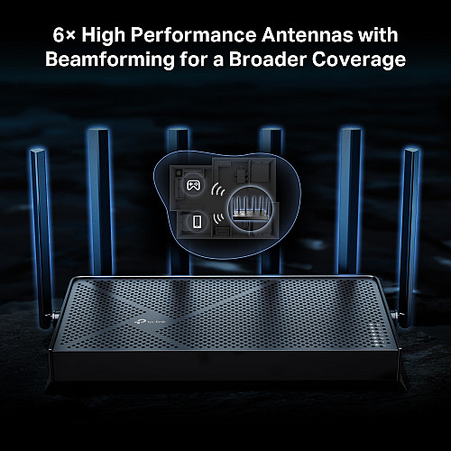 Маршрутизатор TP-LINK Archer BE400 BE6500, 3xGE LAN, 1x2.5GE LAN, 1x2.5GE WAN, 1xUSB3.0 MESH