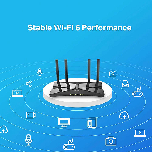 Маршрутизатор TP-LINK ARCHER AX1500, 4xGE LAN, 1xGE WAN, MESH