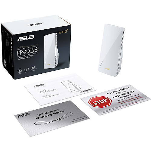Розширювач покриття WiFi ASUS RP-AX58 AX3000 1xGE LAN, MESH