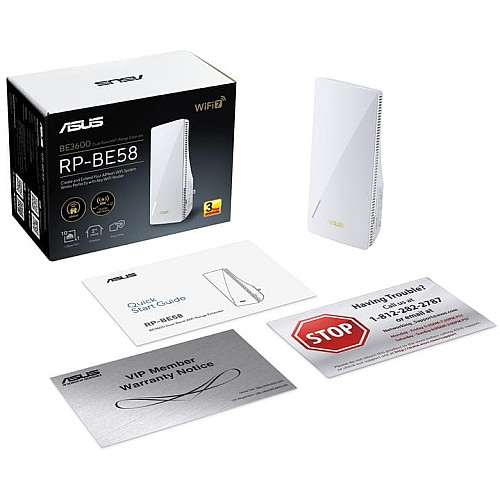 Розширювач покриття WiFi ASUS RP-BE58 AX3000 1xGE LAN, MESH