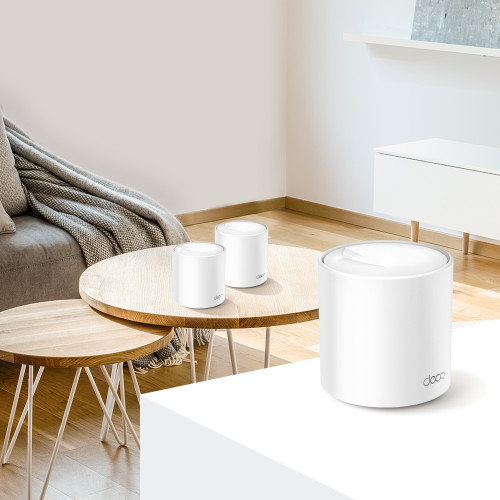 Система WiFi-Mesh TP-LINK Deco X60 AX5400, 1xGE LAN, 1xGE WAN, 3 мод