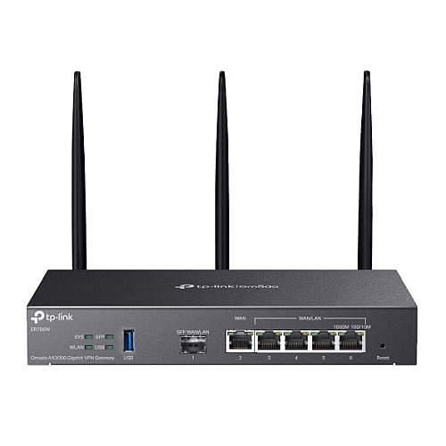 Мультисервисный маршрутизатор TP-LINK ER706W AX3000 4xGE LAN/WAN, 1xGE WAN, 1xSFP, 1xUSB3.0