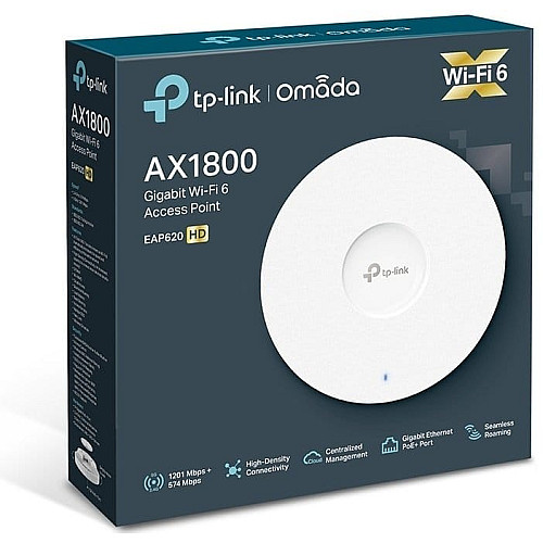 Точка доступу TP-LINK EAP620 HD AX1800, 1xGE LAN, PoE