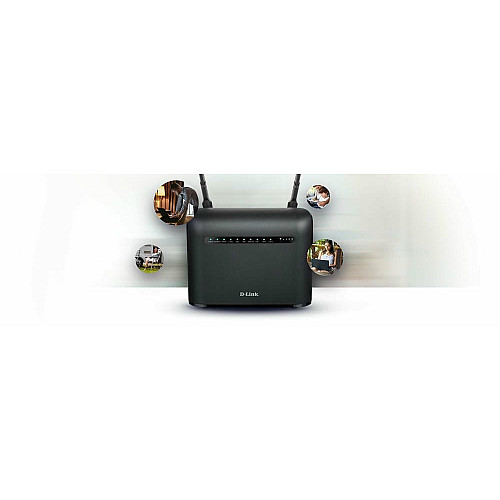 Маршрутизатор D-Link DWR-953V2 AC1200, 4G/LTE, 4xGE LAN, 1xGE WAN, Слот для SIM-карты