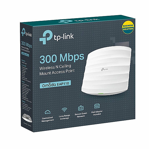 Точка доступа TP-LINK EAP110 N300, 1хFE LAN, Passive PoE