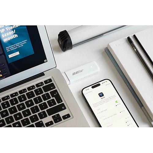 Мобільний маршрутизатор 2E PowerLink (MiFi-1 2024) LTE, Wi-Fi6, 1xUSB, 1xCRC9 білий