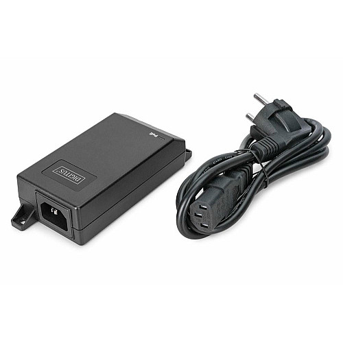 PoE-инжектор DIGITUS PoE+ 802.3at, 10/100/1000 Mbps, Output max. 48V, 30W, черный