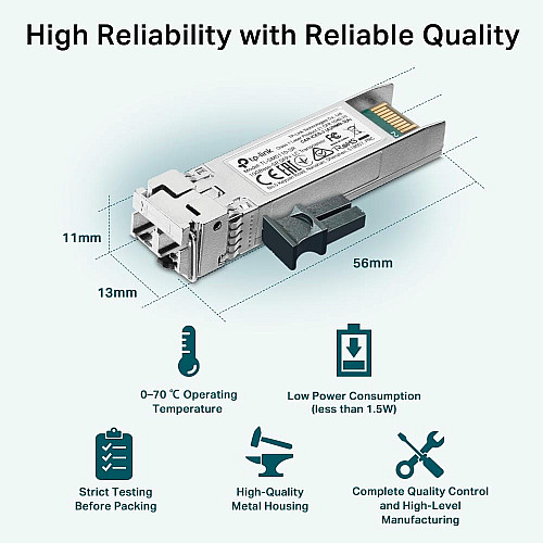 Трансивер SFP+ TP-LINK TL-SM5110-SR 10GBase-SR, MM, 300m, LC