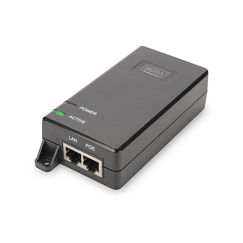 PoE-Інжектор DIGITUS PoE+ 802.3at, 10/100/1000 Mbps, Output max. 48V, 30W