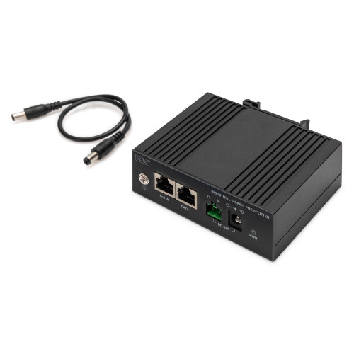 Розгалужувач DIGITUS Gigabit Ethernet PoE splitter, Industrial, 60W