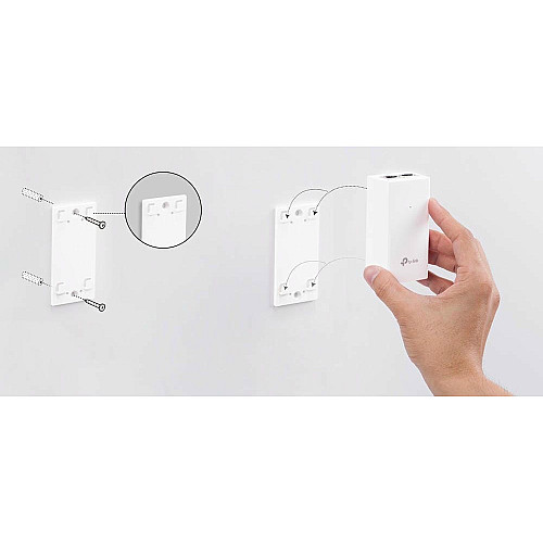Інжектор PoE TP-LINK POE2412G 1xGE, 1xGE PoE, 12Вт, Пасивний
