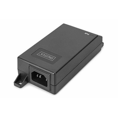 PoE-инжектор DIGITUS PoE+ 802.3at, 10/100/1000 Mbps, Output max. 48V, 30W, черный
