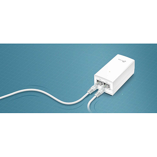 Інжектор PoE TP-LINK POE4818G 1xGE, 1xGE PoE, 18Вт, Пасивний