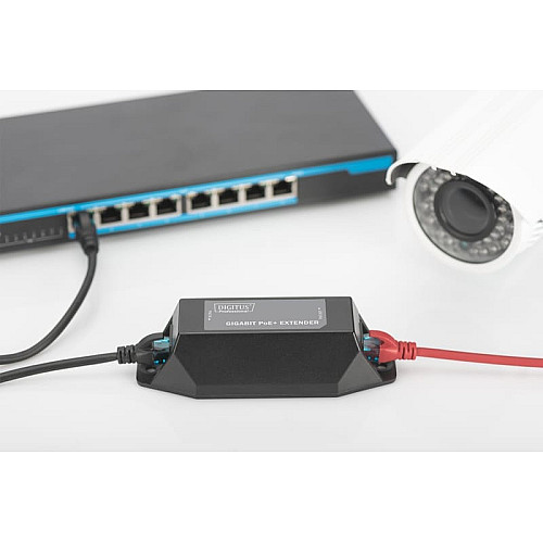 PoE-Екстендер DIGITUS Gigabit PoE+, 22W, 100m