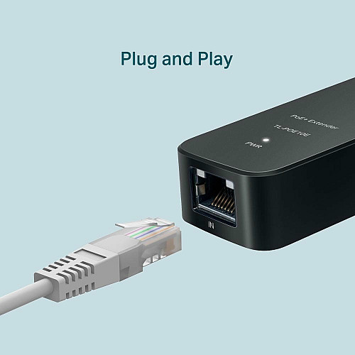 Репитер PoE TP-LINK POE10E 1xFE, 1xFE PoE PD, 20W