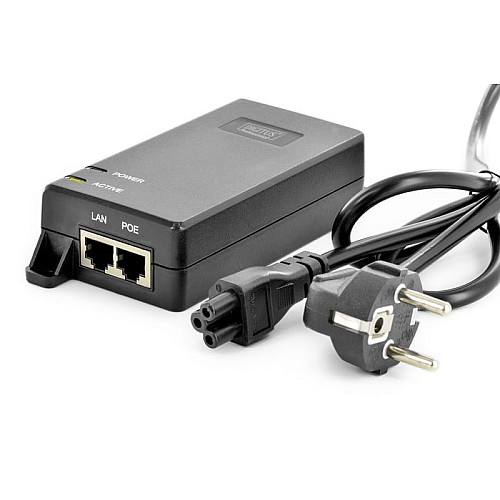 PoE-Інжектор DIGITUS PoE+ 802.3at, 10/100/1000 Mbps, Output max. 48V, 30W