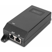 PoE-Інжектор DIGITUS PoE+ 802.3at, 10/100/1000 Mbps, Output max. 48V, 30W, чорний