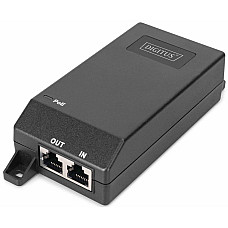 PoE-Інжектор DIGITUS PoE+ 802.3at, 10/100/1000 Mbps, Output max. 48V, 30W, чорний