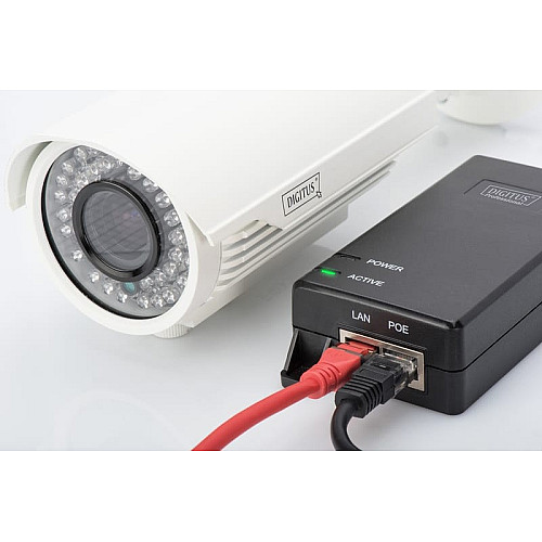 PoE-Інжектор DIGITUS PoE+ 802.3at, 10/100/1000 Mbps, Output max. 48V, 30W