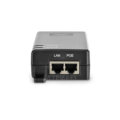 PoE-Інжектор DIGITUS PoE Ultra 802.3at, 10/100/1000 Mbps, Output max. 48V, 60W