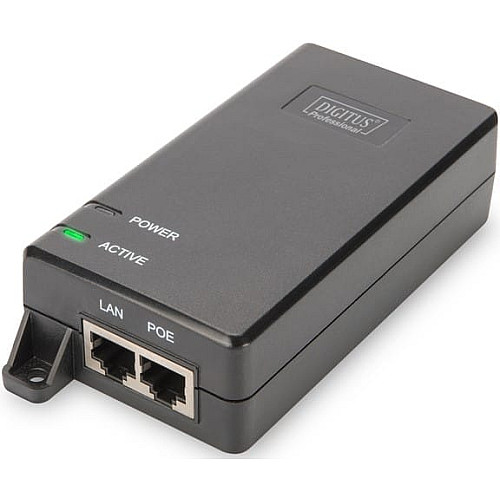 PoE-Інжектор DIGITUS PoE+ 802.3at, 10/100/1000 Mbps, Output max. 48V, 30W
