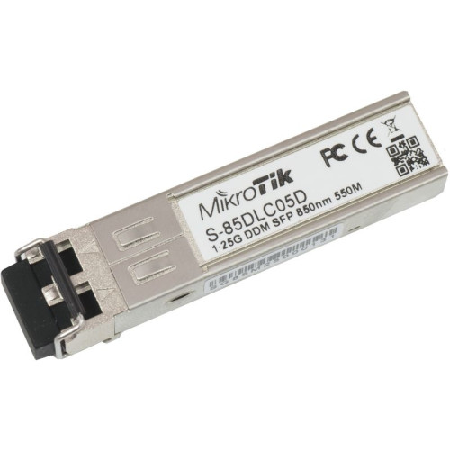 Трансивер MikroTik S-85DLC05D SFP, 1x1000BaseSX, MM, 550м, LC