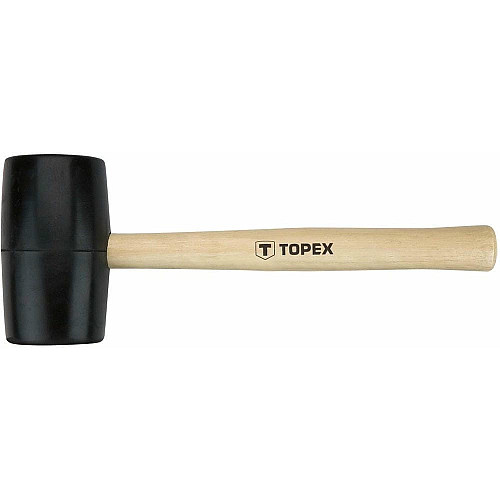 Киянка гумова TOPEX 450г 58мм руків'я дерев'яне