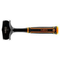 Молоток кувалда Neo Tools 1500г 28см монолитная стальная конструкция рукоятка двухкомпонентная