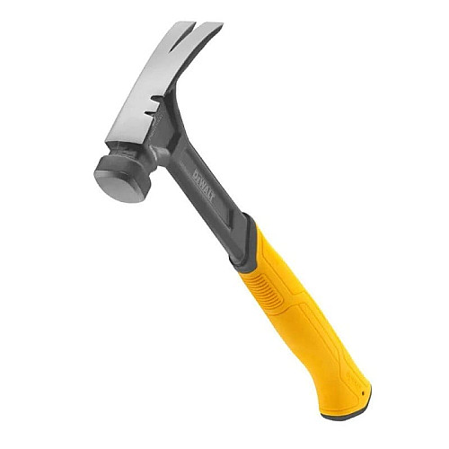 Молоток столярный DeWALT RIP-CLAW 454г 34см рукоятка металлическая резиновая с прямым гвоздодером