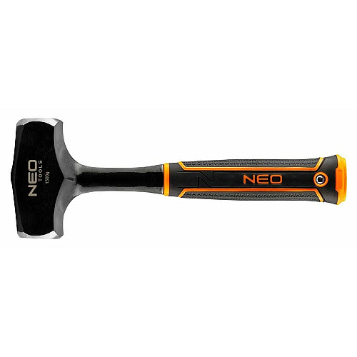 Молоток кувалда Neo Tools 1500г 28см монолітна сталева конструкція руків'я двокомпонентне