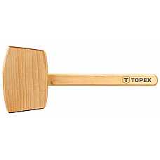 Киянка дерев'яна TOPEX, 500г, рукоятка дерев'яна