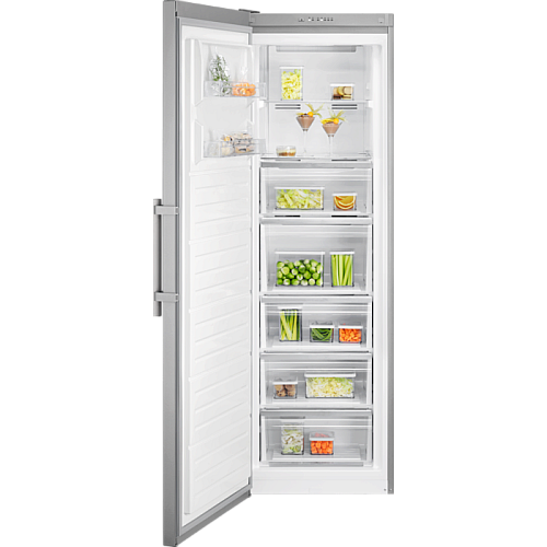 Морозильна камера Electrolux, 186x60х65, 278л, E, NF, інв., нерж